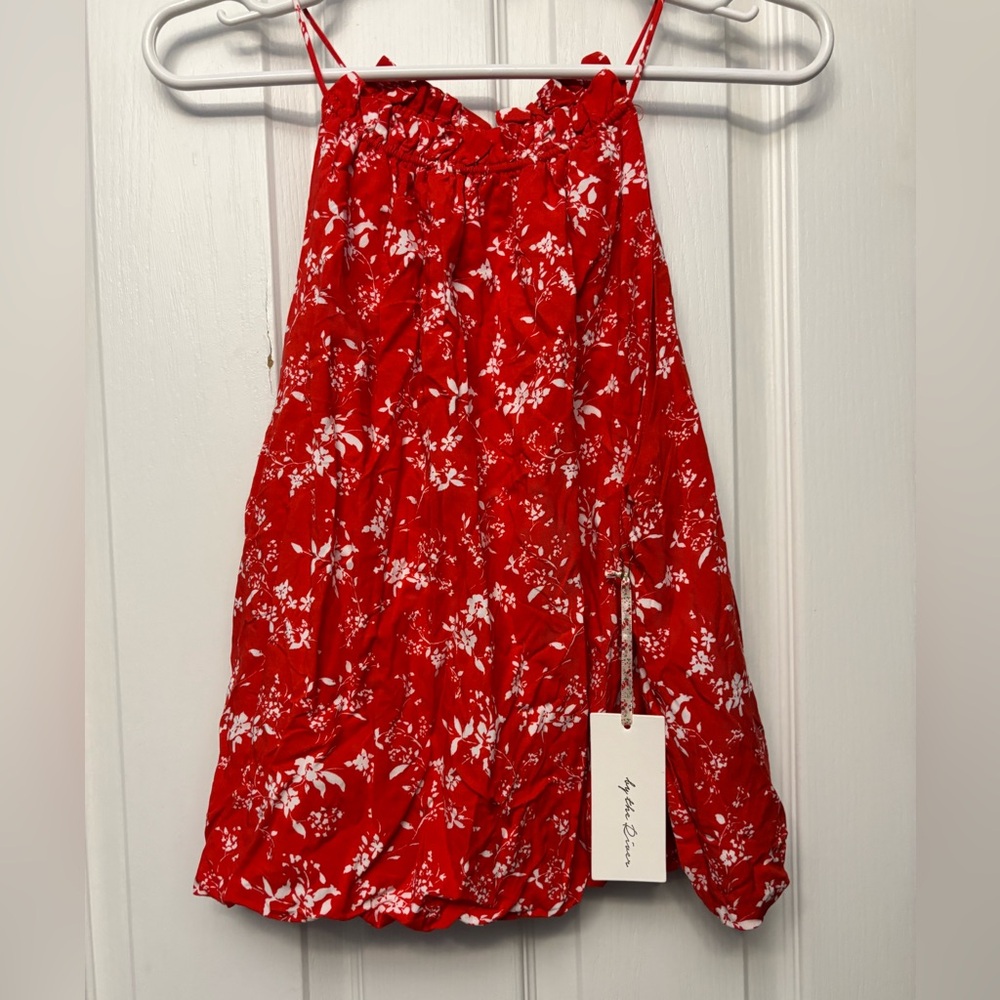 Red Floral summer tank